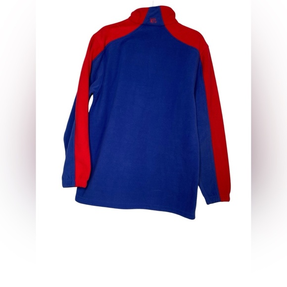 NY Giants vintage 2008 NFL team apparel 3/4zip SOFT fleece sweatshirt SZ-Medium - Picture 2 of 10